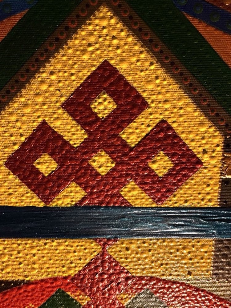 Gold relief detail in BHUMI Earth