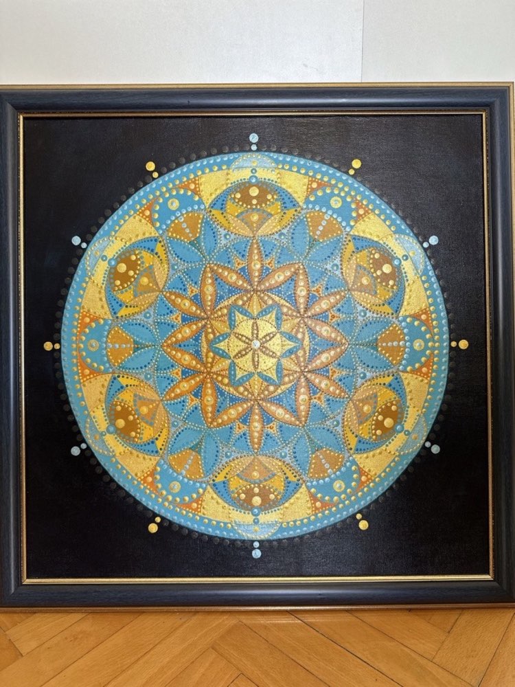 Clarity mandala in its frame