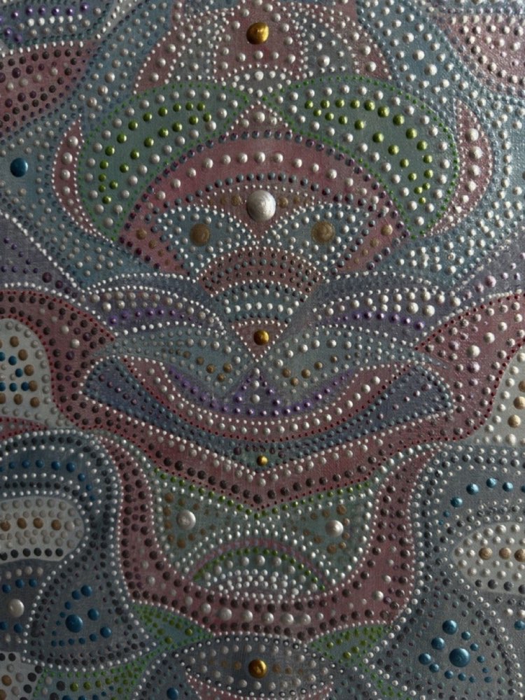 Central figure detail of Dance of White Tara