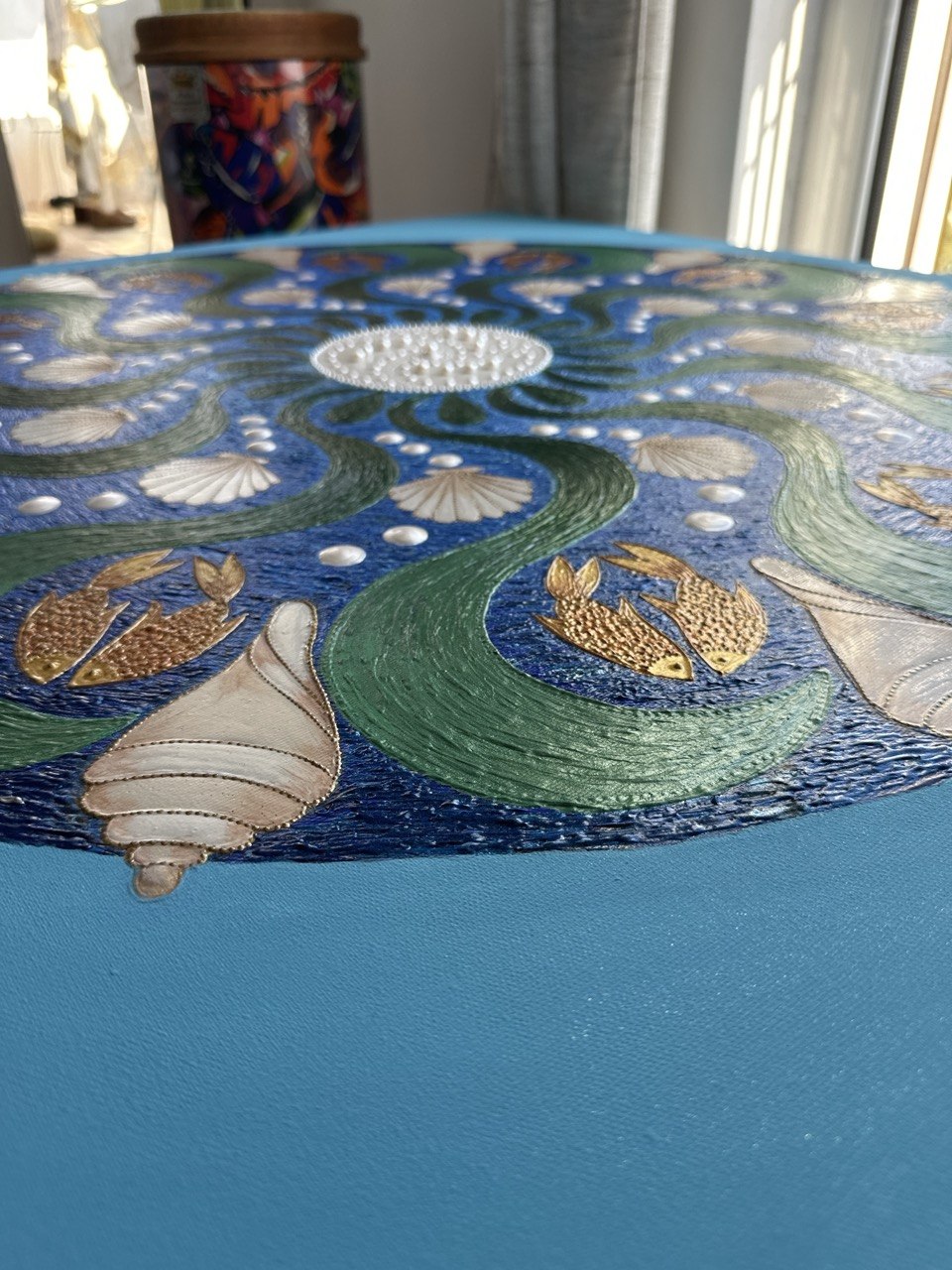 JALA Mandala surface and texture viewed at an angle