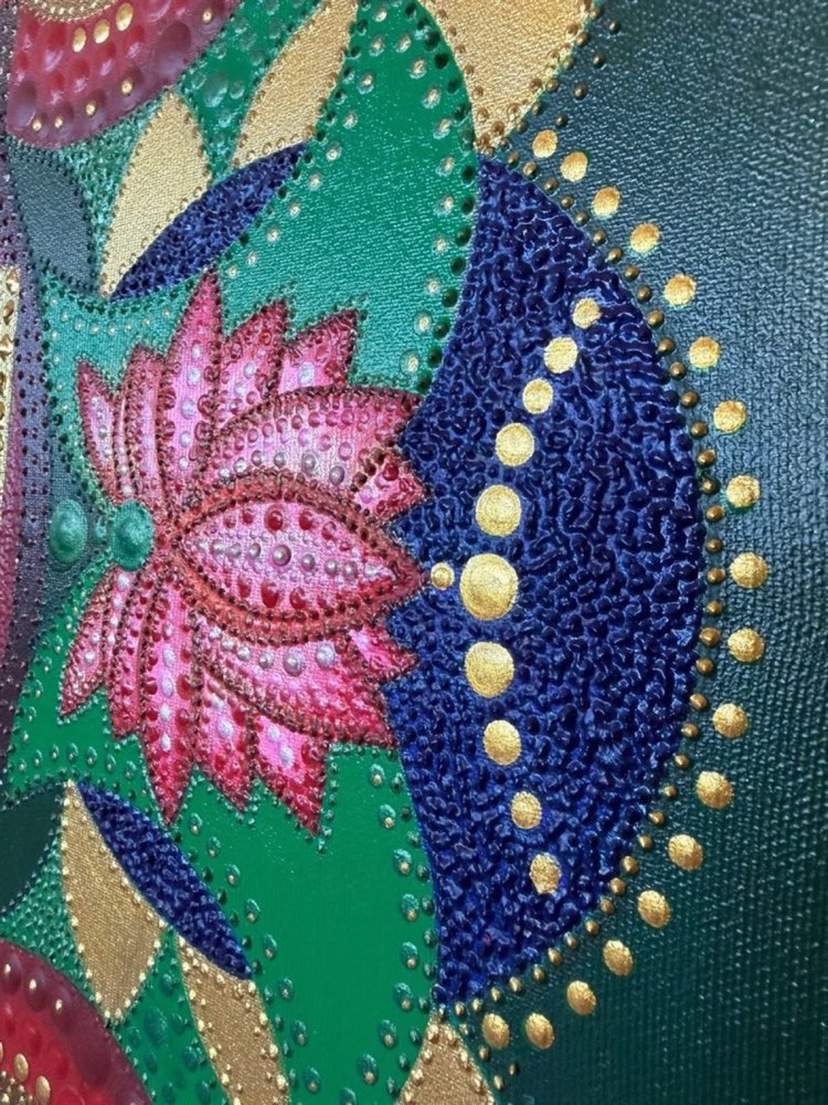 Lakshmi lotus and surface detail