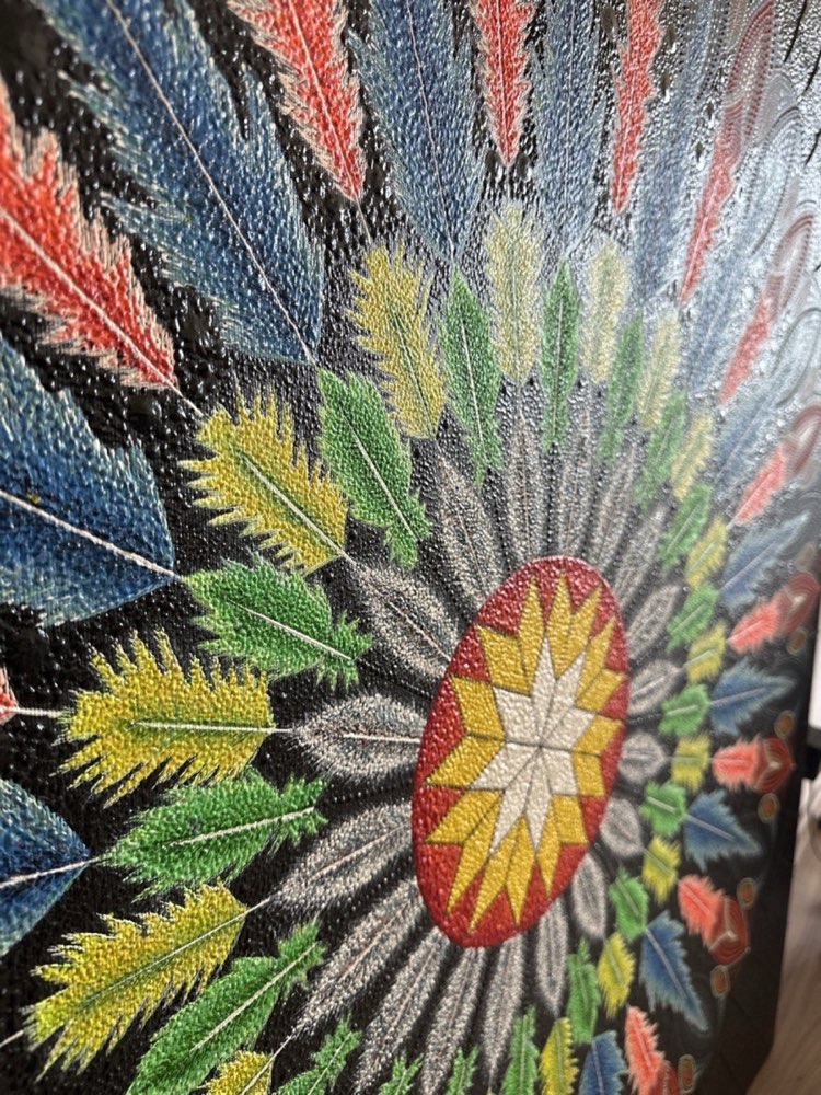 POWWOW central composition viewed at an angle