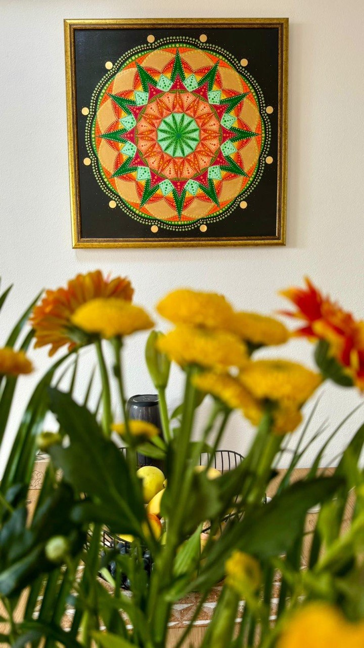 The Beginning displayed in an interior