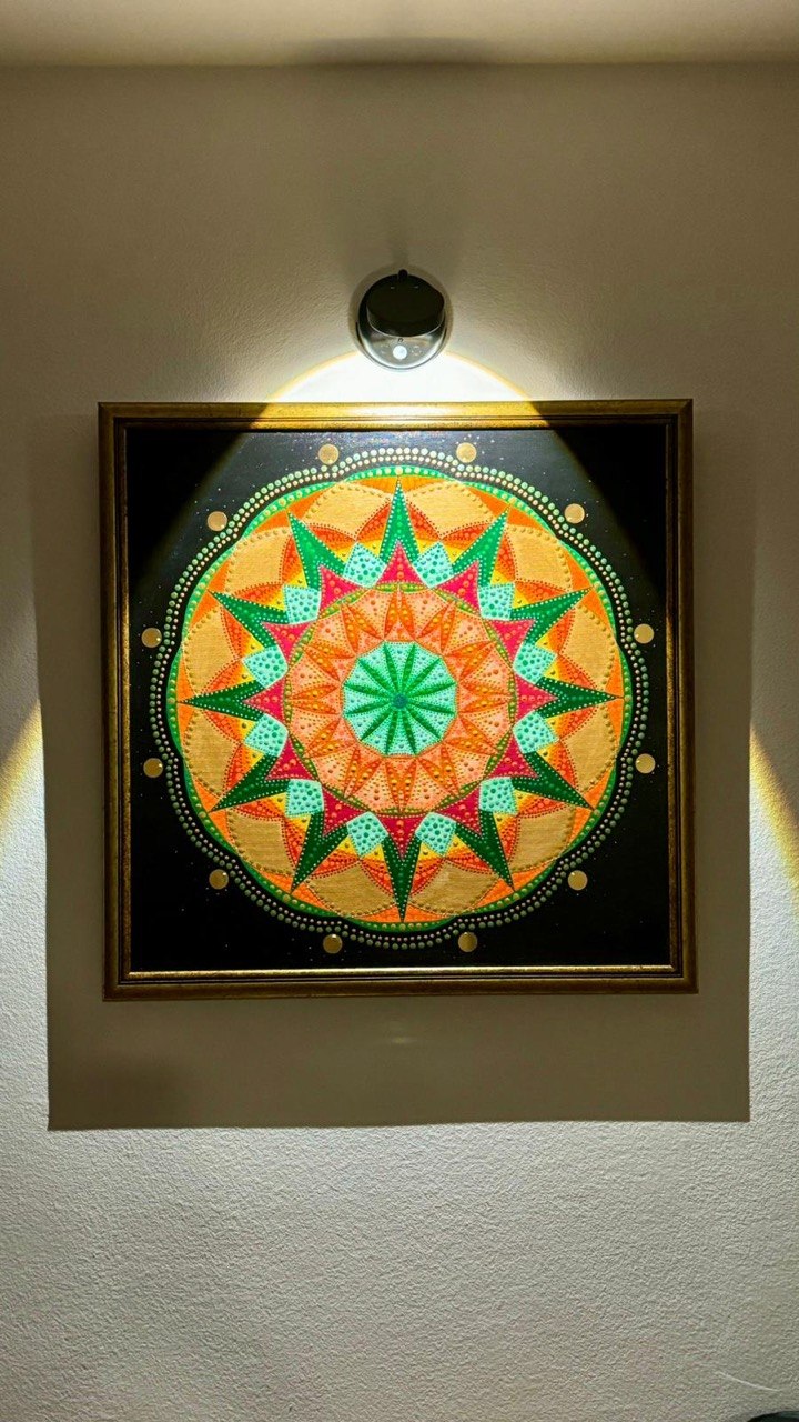 The Beginning displayed under directional light